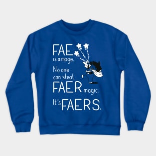 Pronoun Mage, Fae Crewneck Sweatshirt